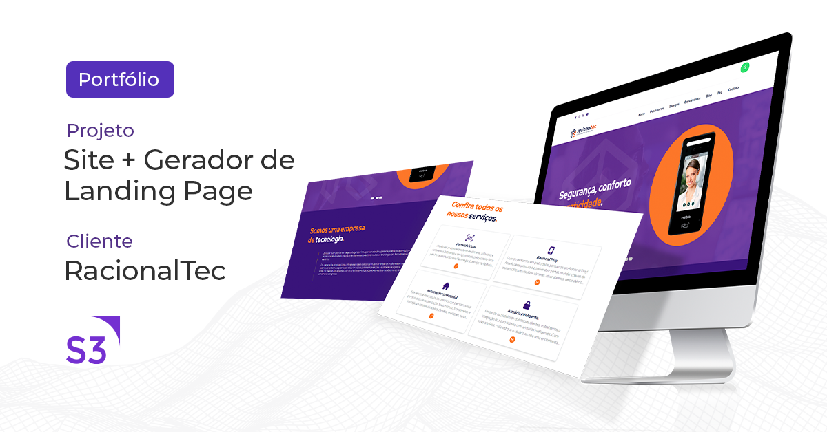 Site + Gerador de Landing Page Racional Tec