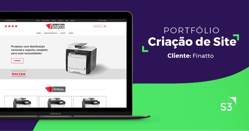 Criação de site - Finatto