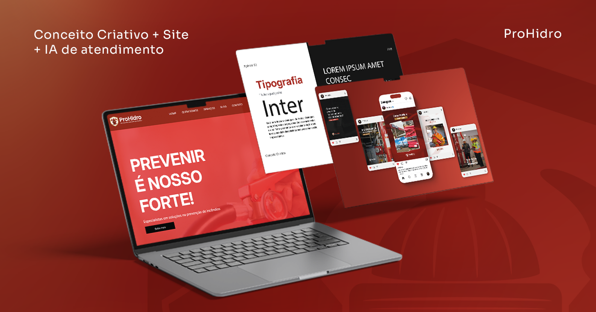 ProHidro – Conceito Criativo + Site + IA Atendimento