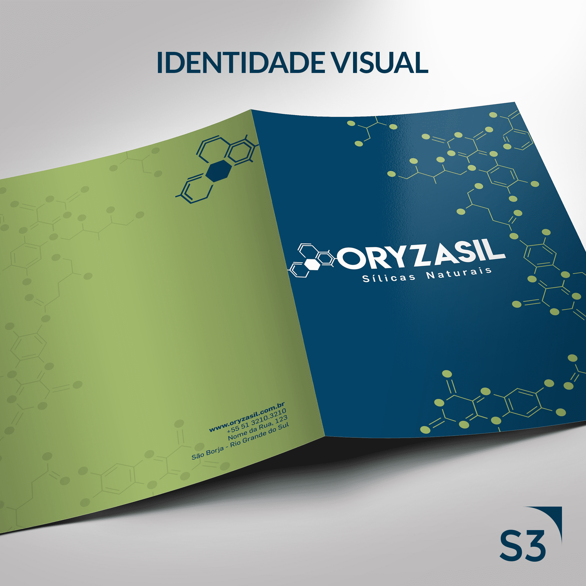 Identidade visual da empresa produtora de sílica Oryzasil