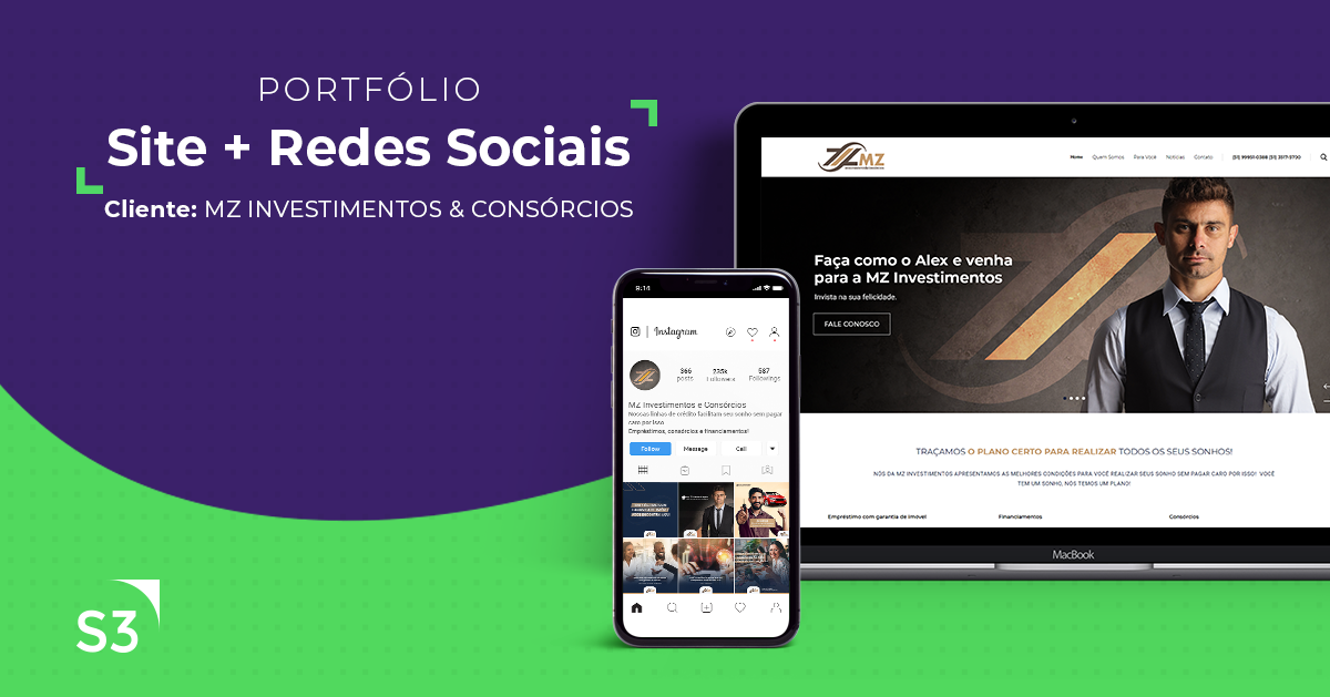 MZ Investimentos | Site + Identidade Visual