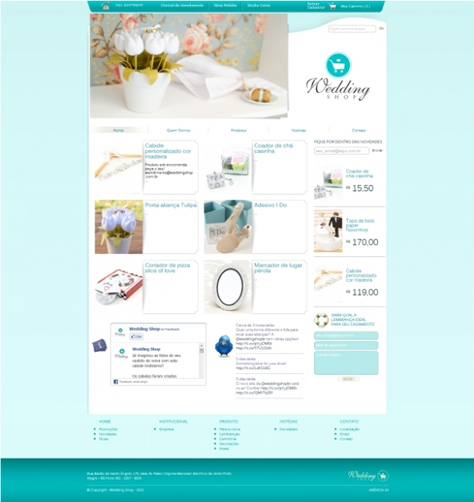 Agência s3 finaliza portal da Wedding Shop