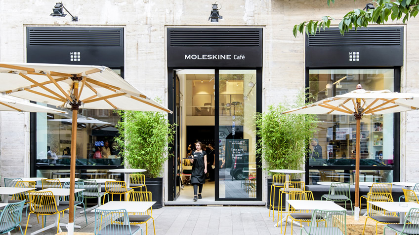 Moleskine inaugurou uma cafeteria para você criar offline