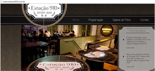 Site do bar Estação 910 está no ar